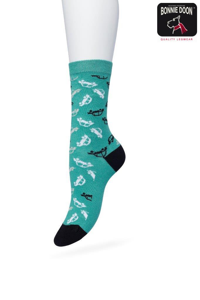 Funny Car Sock Deep sea green