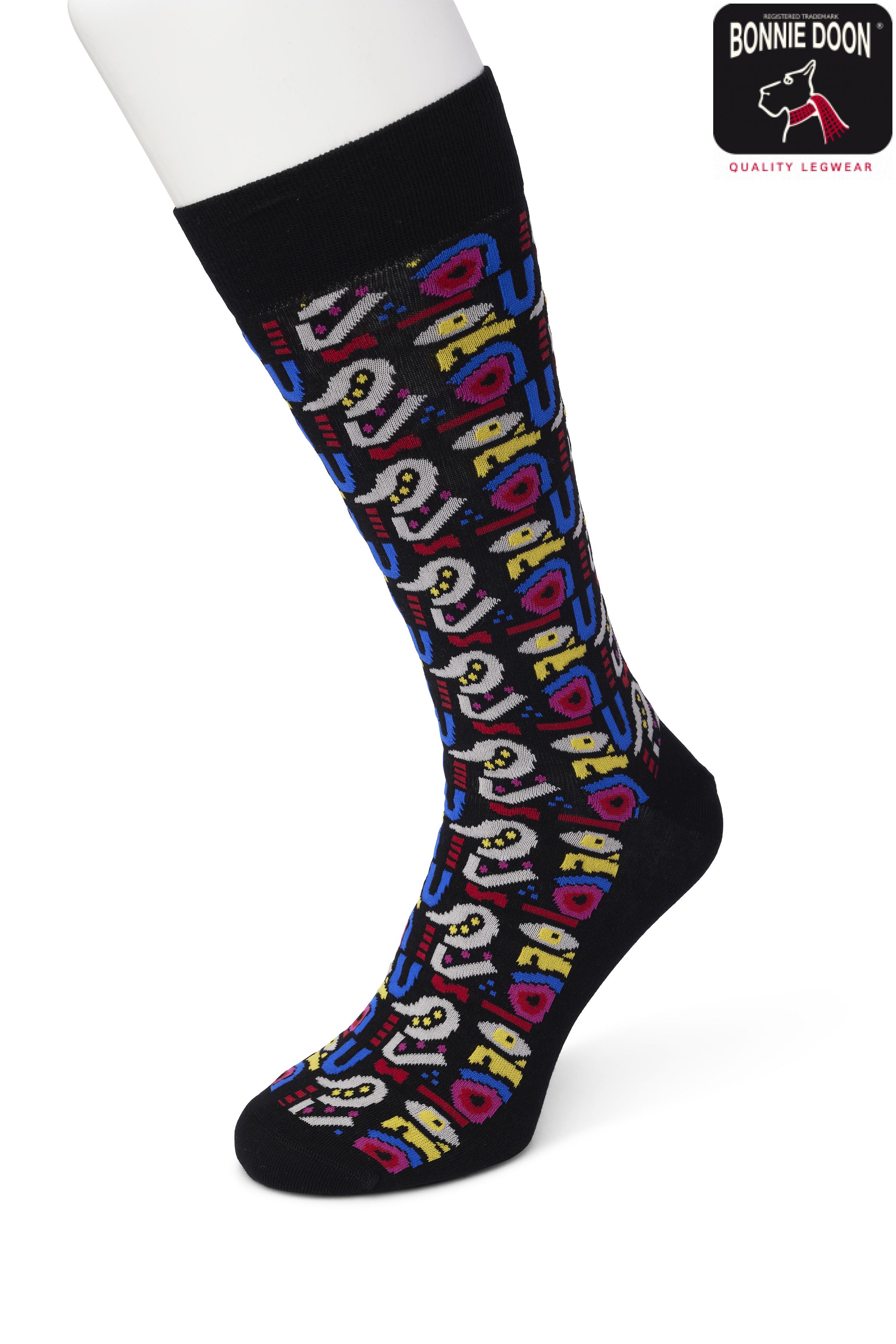 Stained Glass sock Black