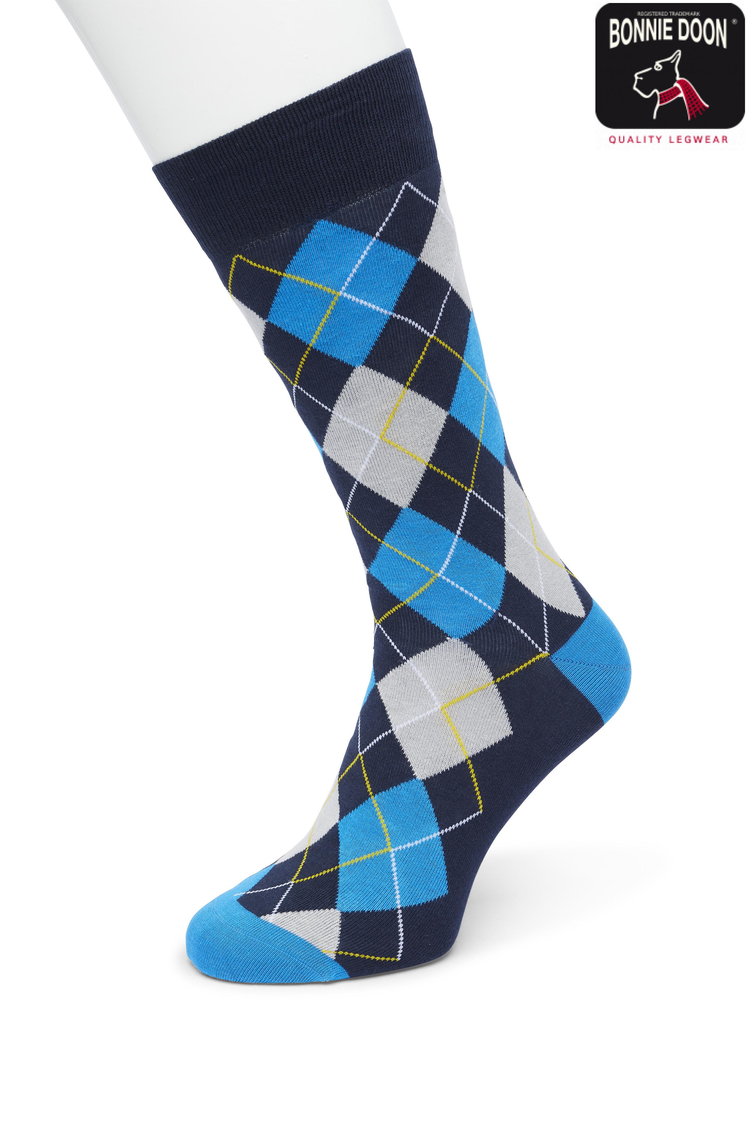 Argyle sock Navy