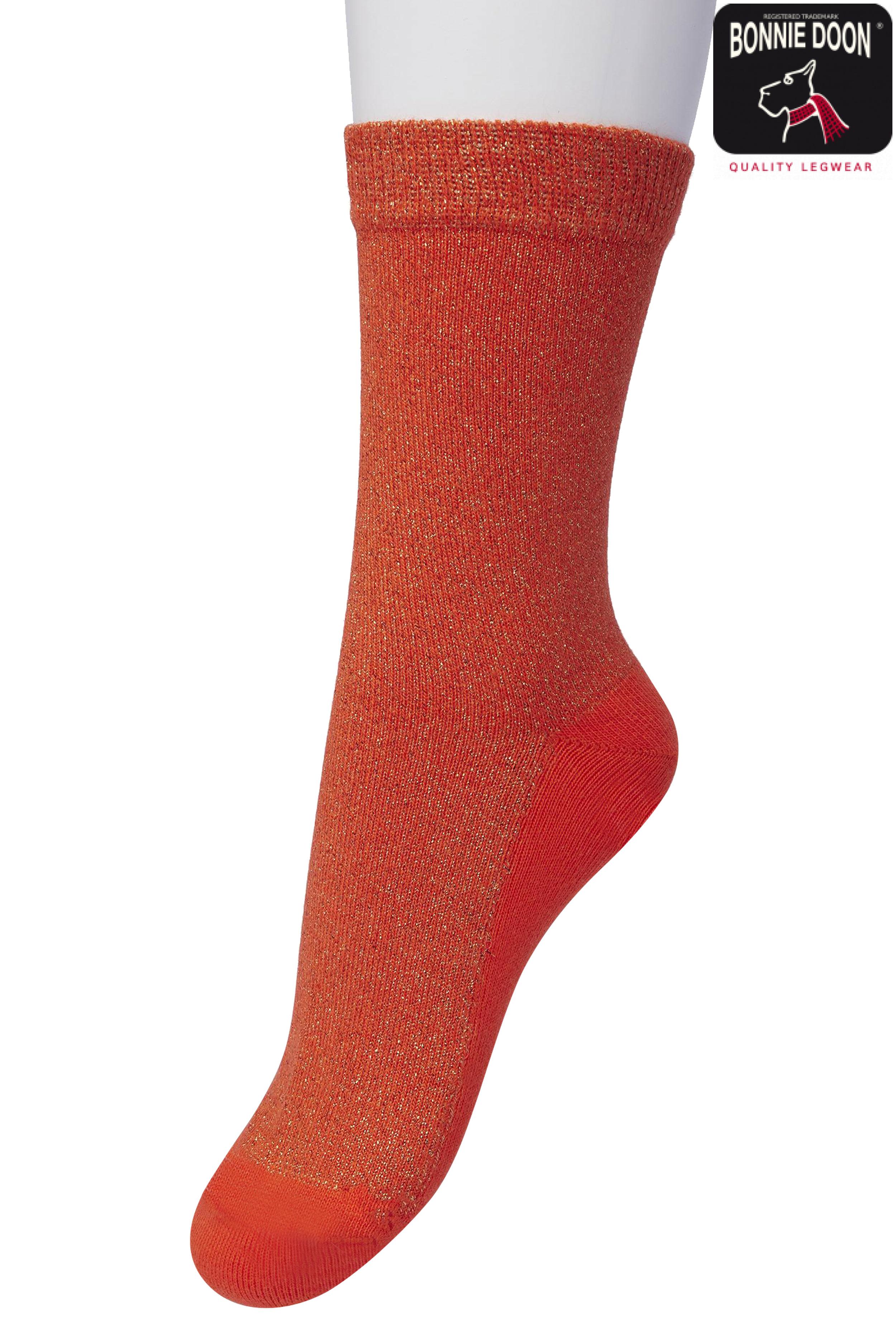 Cotton Sparkle sock Poinciana