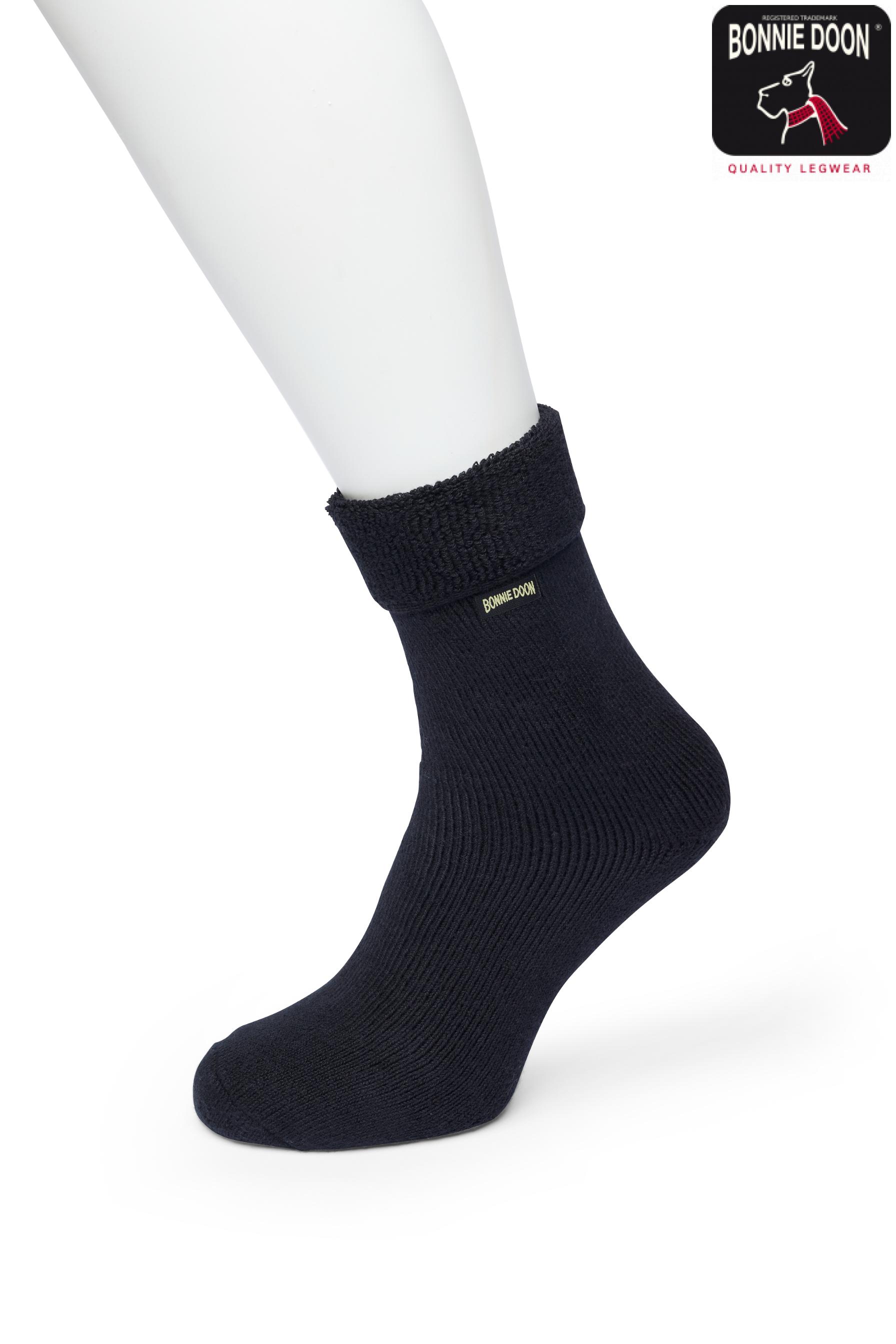 Cushion Roll Down sock Black