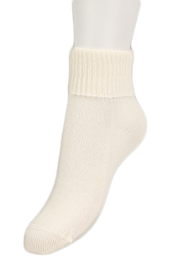 Cozy Merino and Cashmere Sock Off white