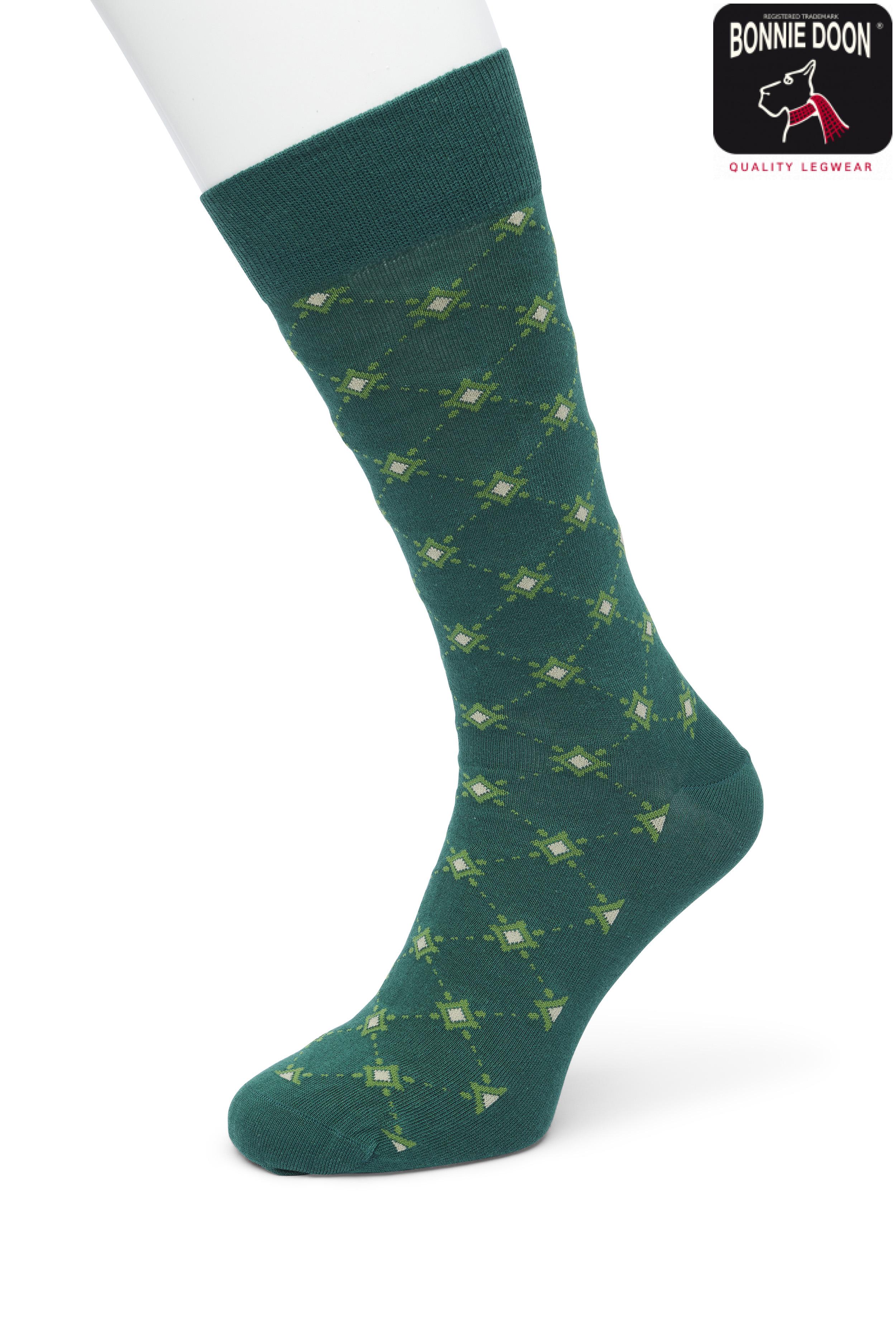 Little Diamonds sock Trekking green