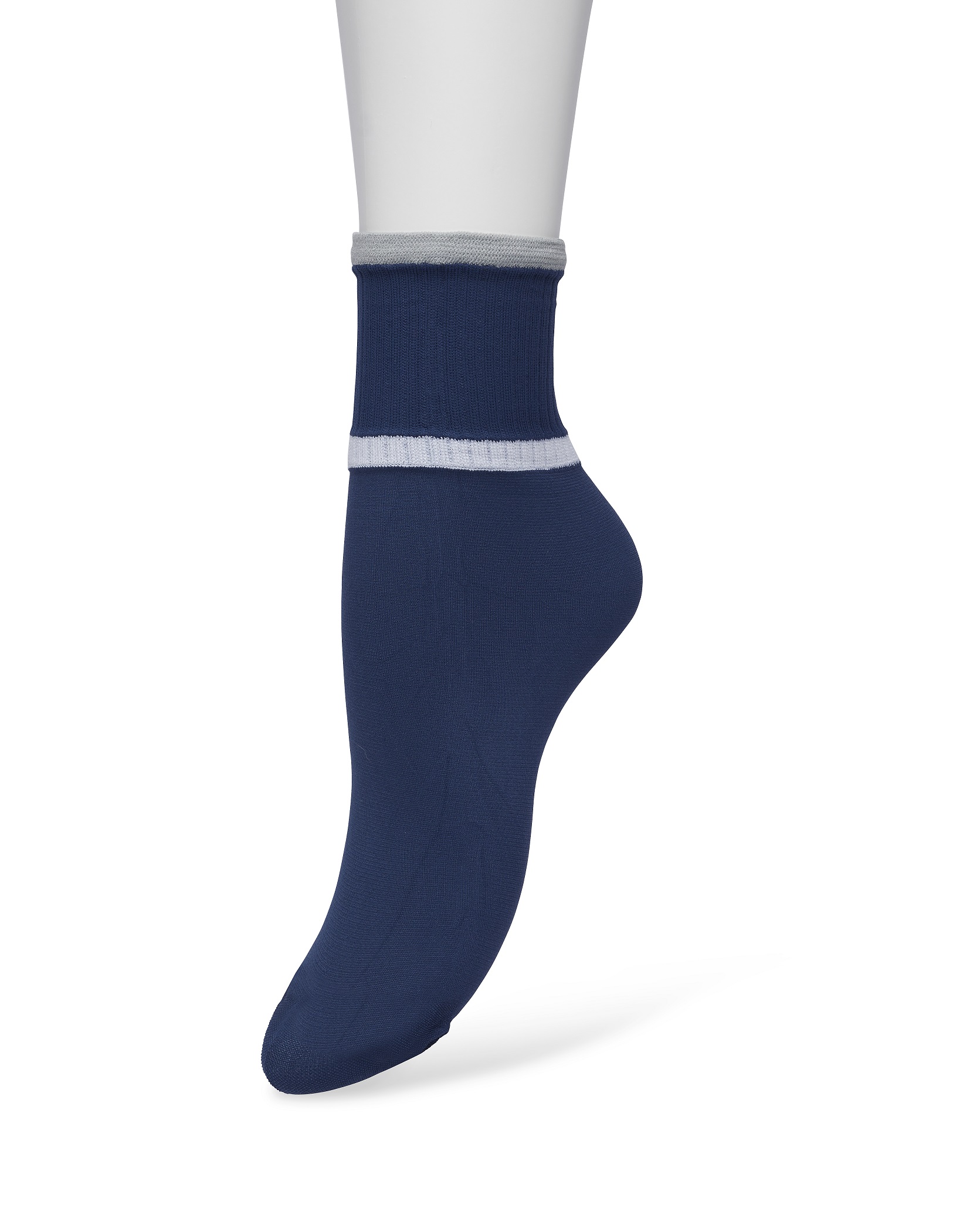 Sporty micro sock Blue grey