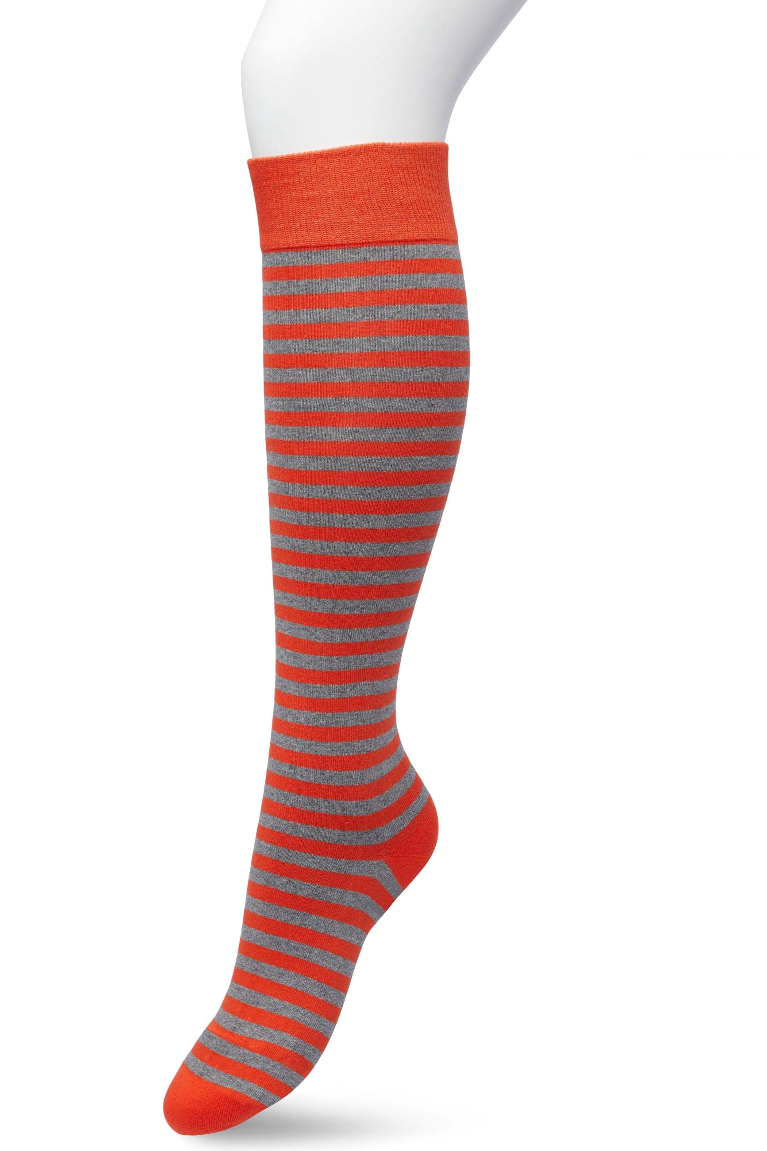 Basic stripe Knee High Poinciana