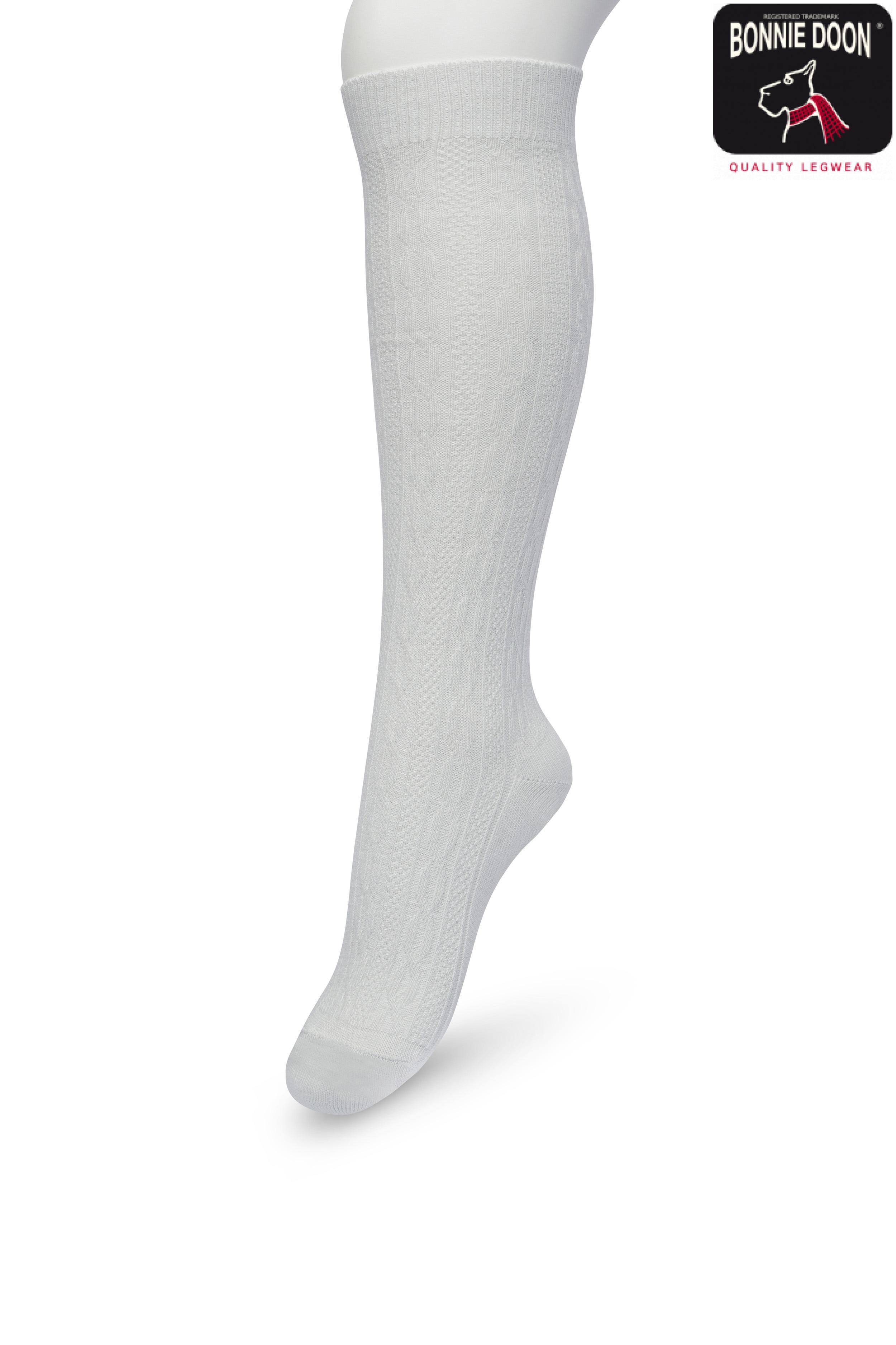 Classic Cable knee high Light grey