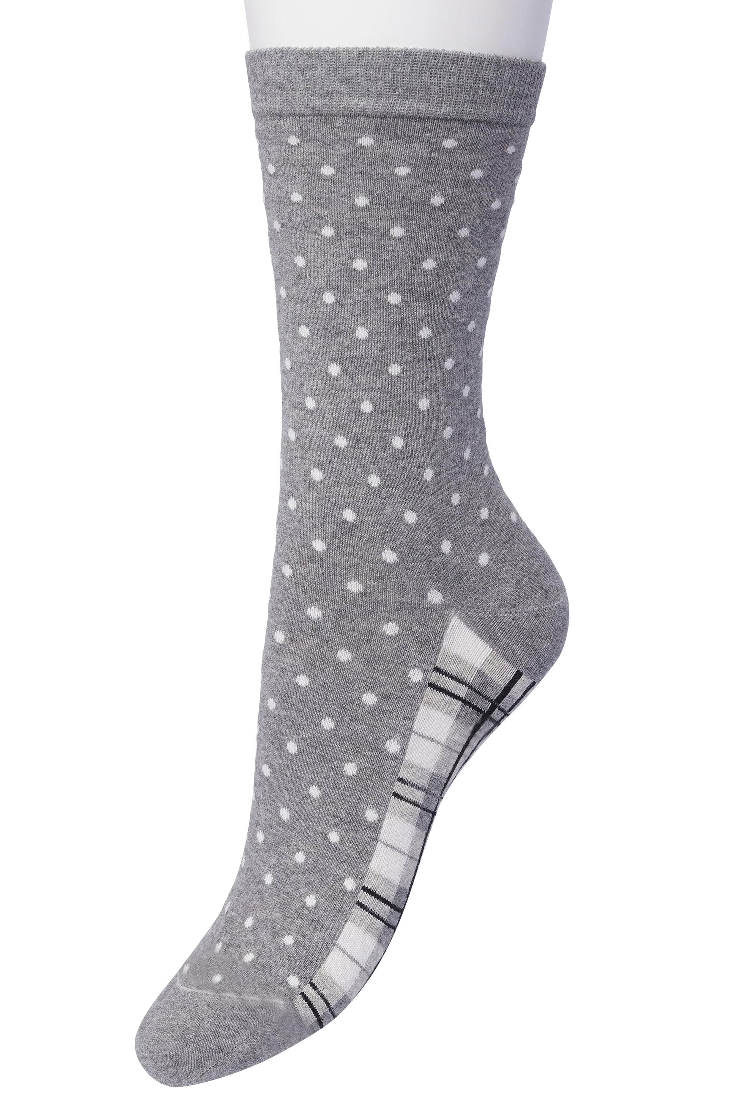 Dots & Checks sock Off white