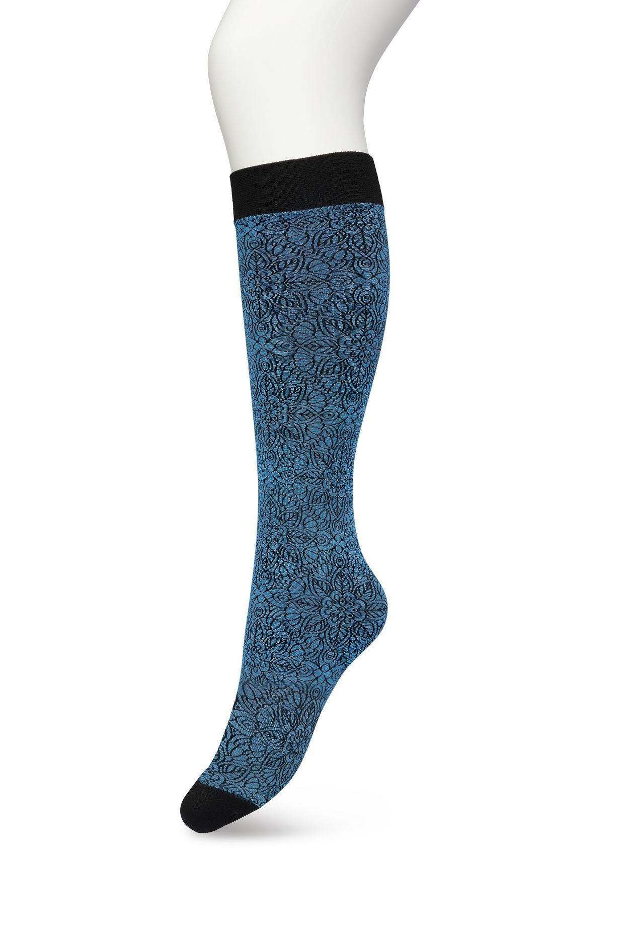 Mandala Flower Knee-High Vallarta blue