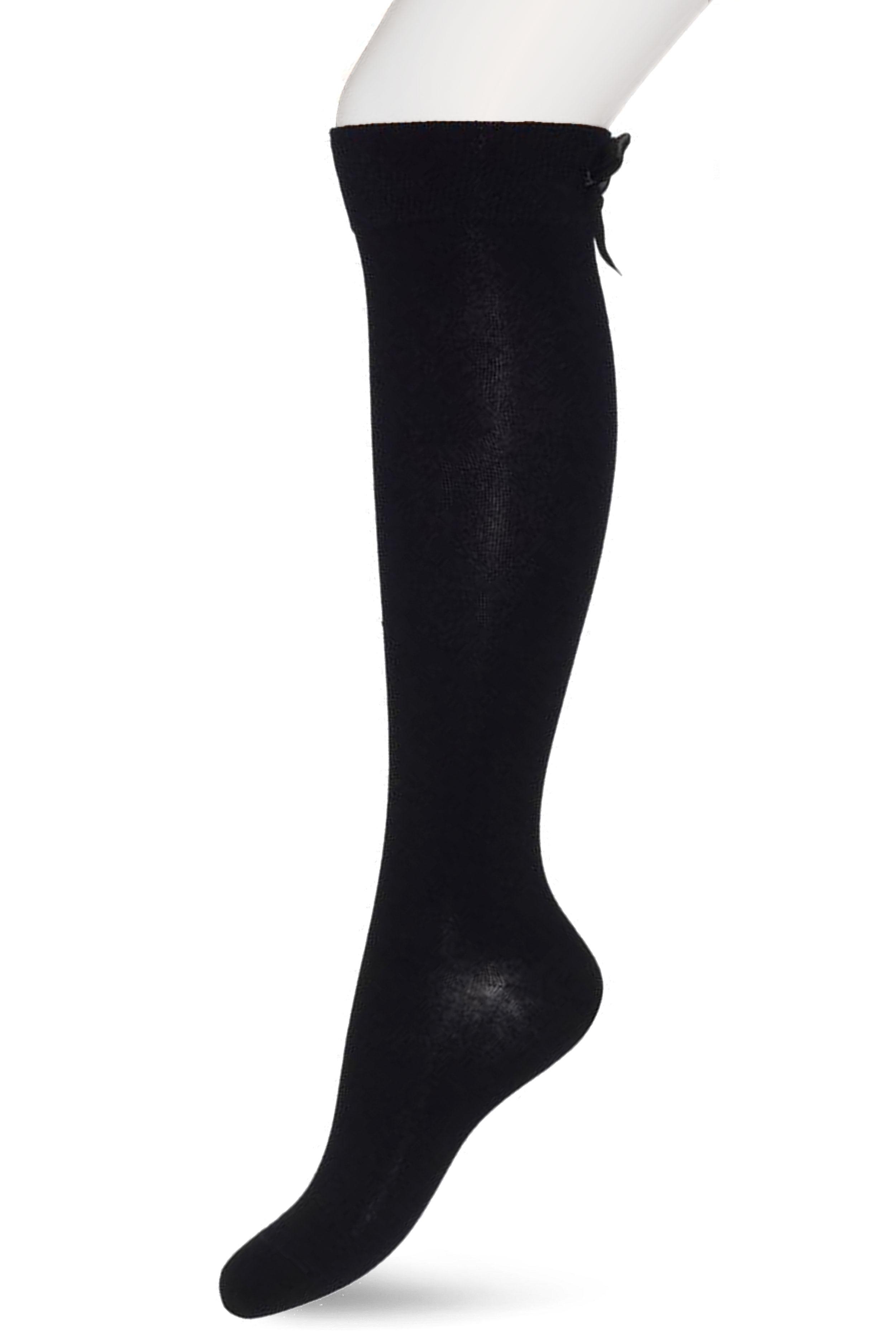 Bow Knee-High Black