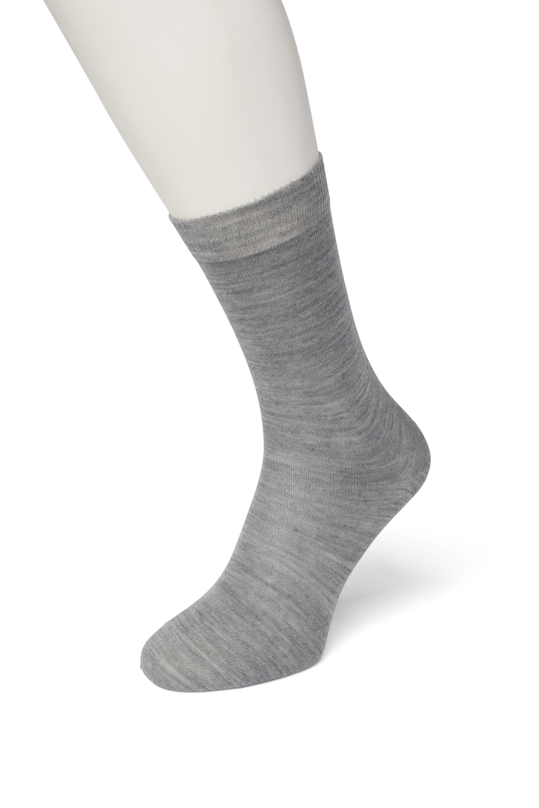 Wool/Cotton Sock Light grey heather