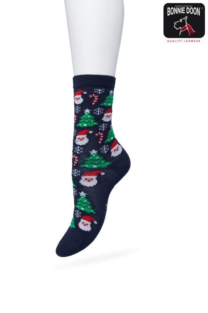 Santa socks Dark blue