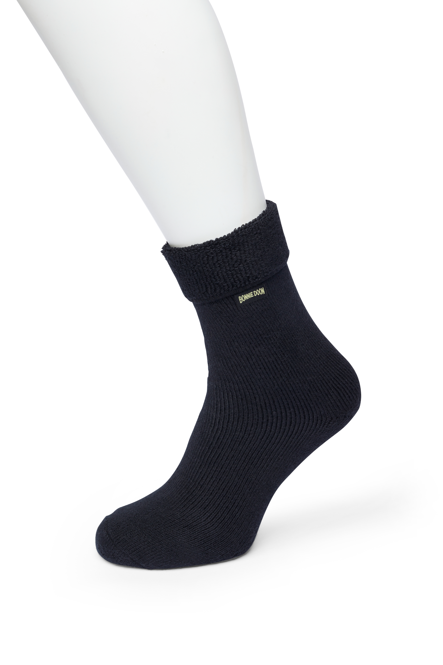 Cushion Roll Down sock Black