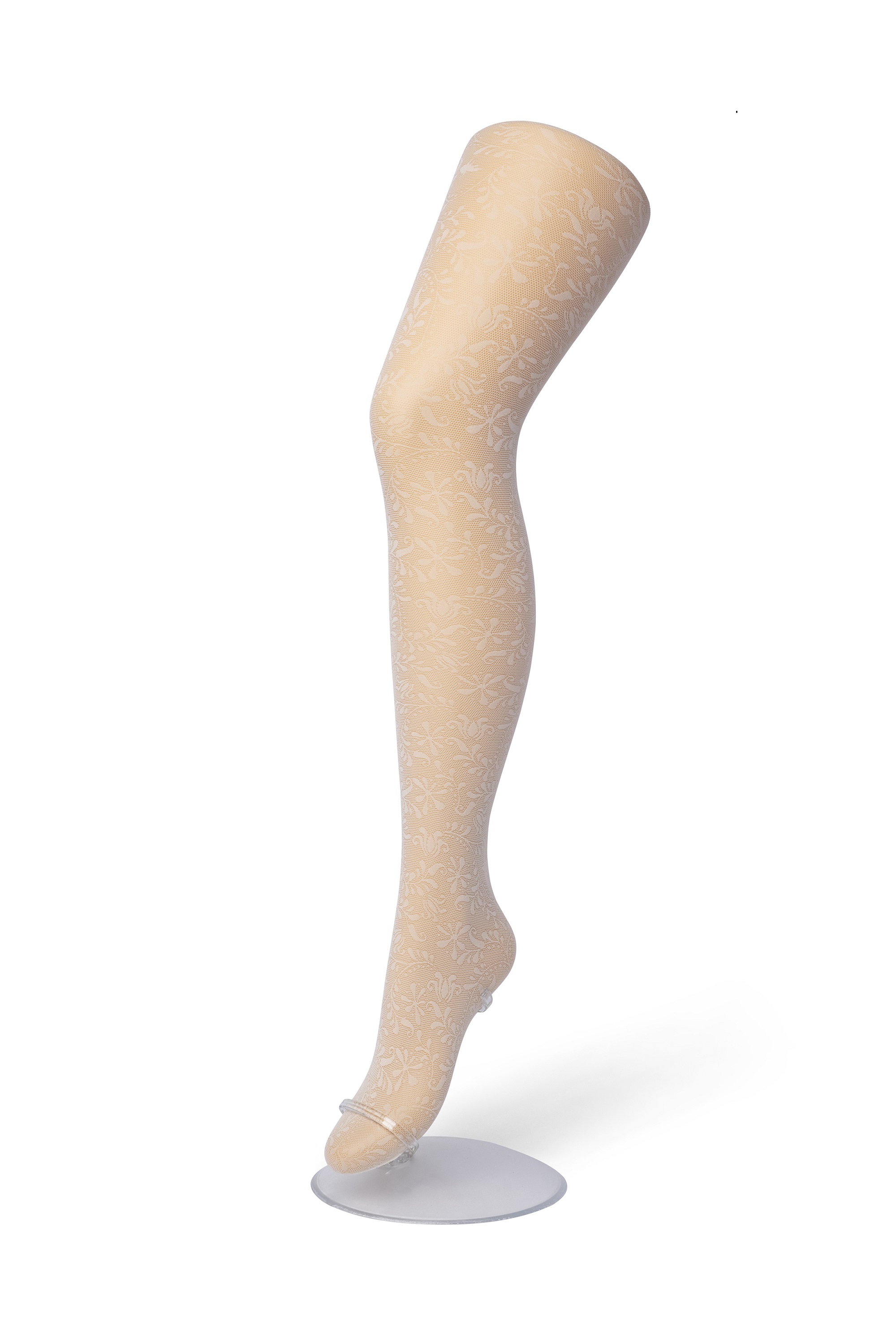 Flowers Tights Ivory