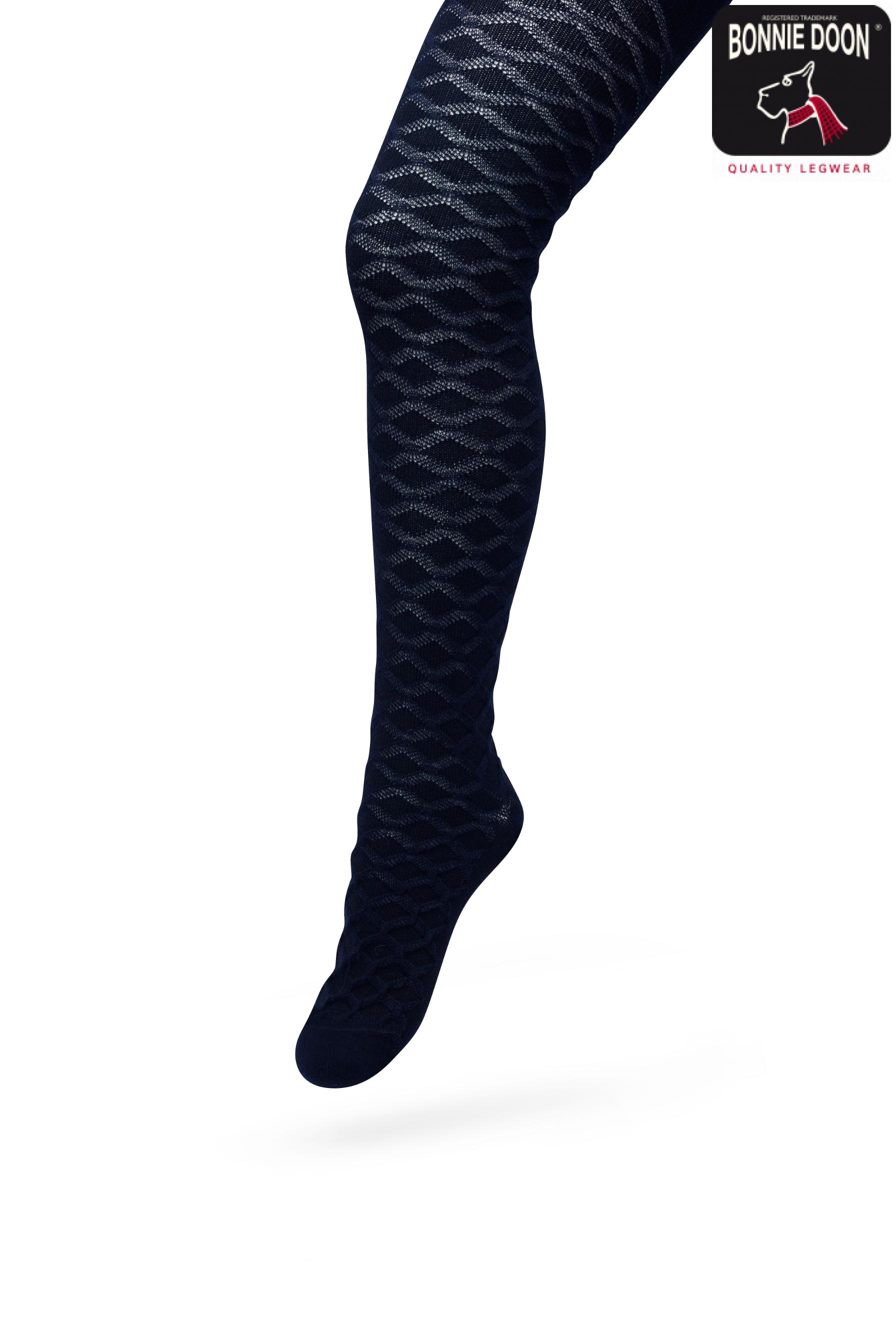 Cable tights Dark blue