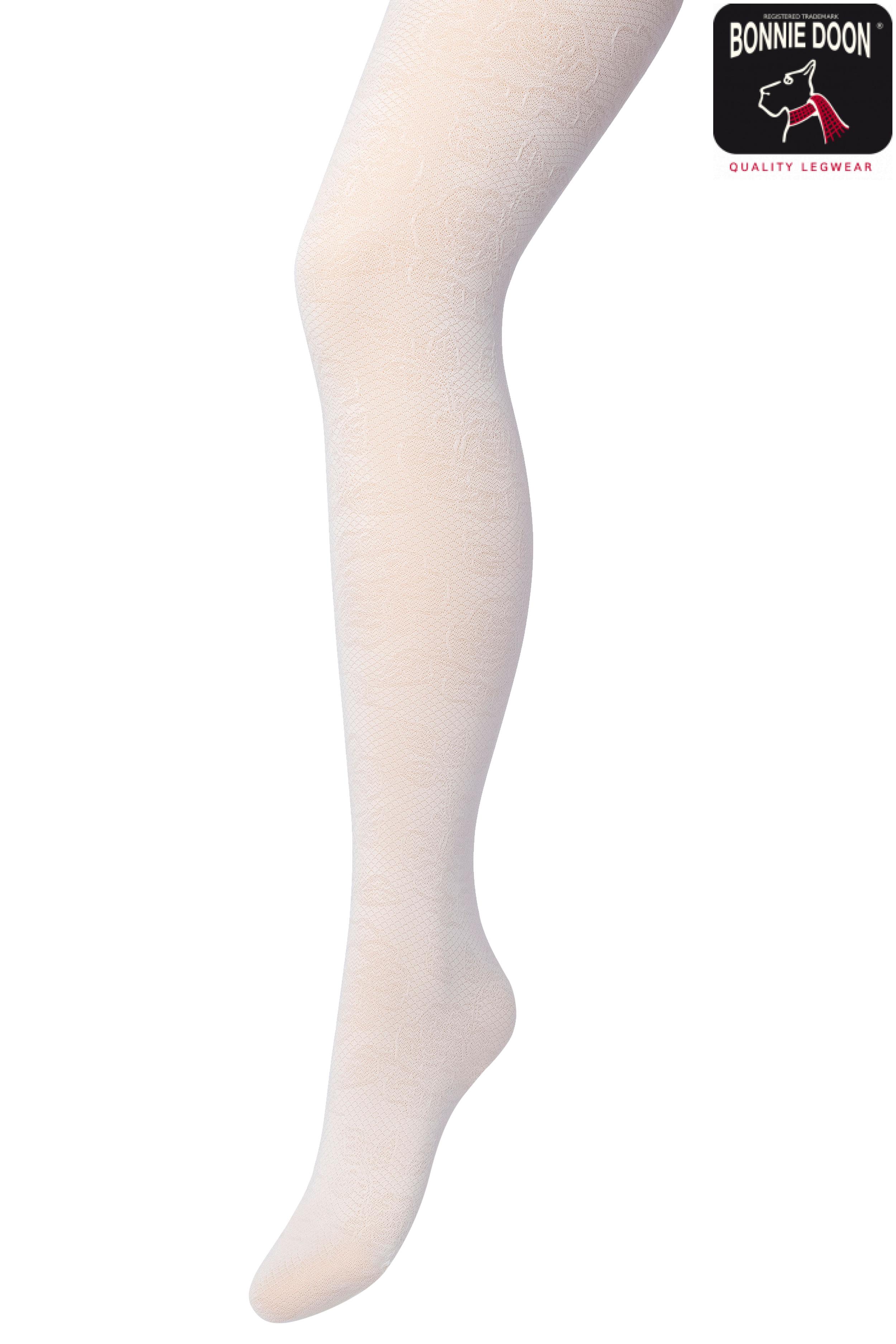 Lace tights Ivory