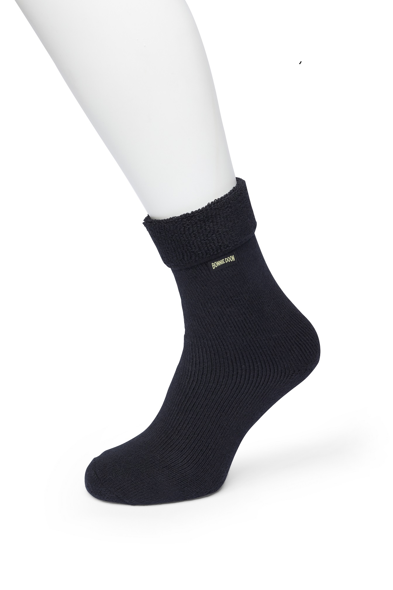 Cushion Roll Down sock Black