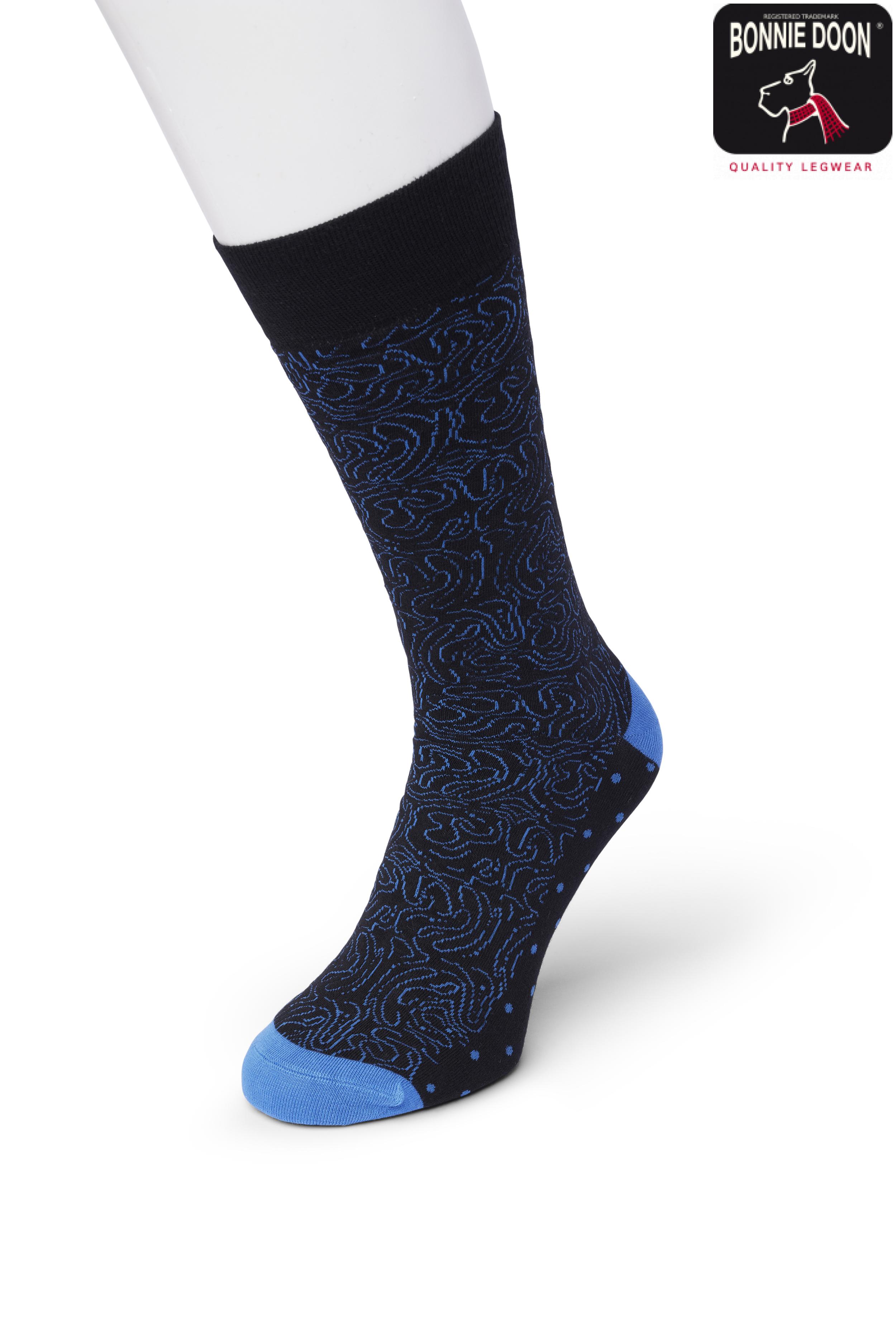 Labyrinth sock Strong blue