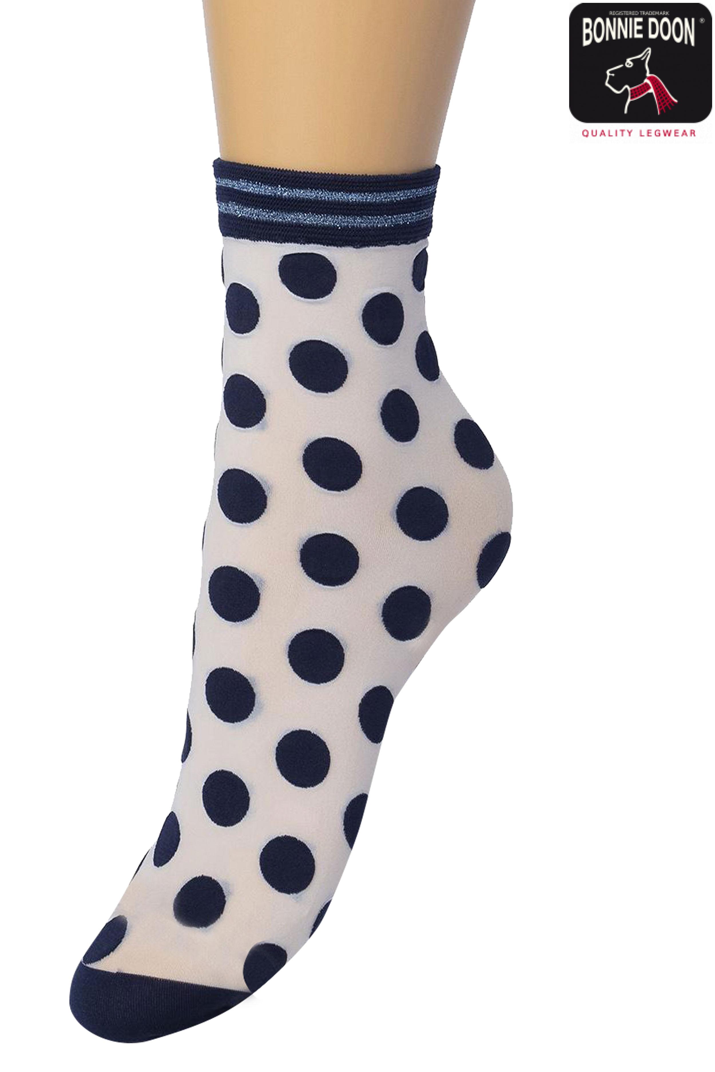 Big Dots sock Black iris