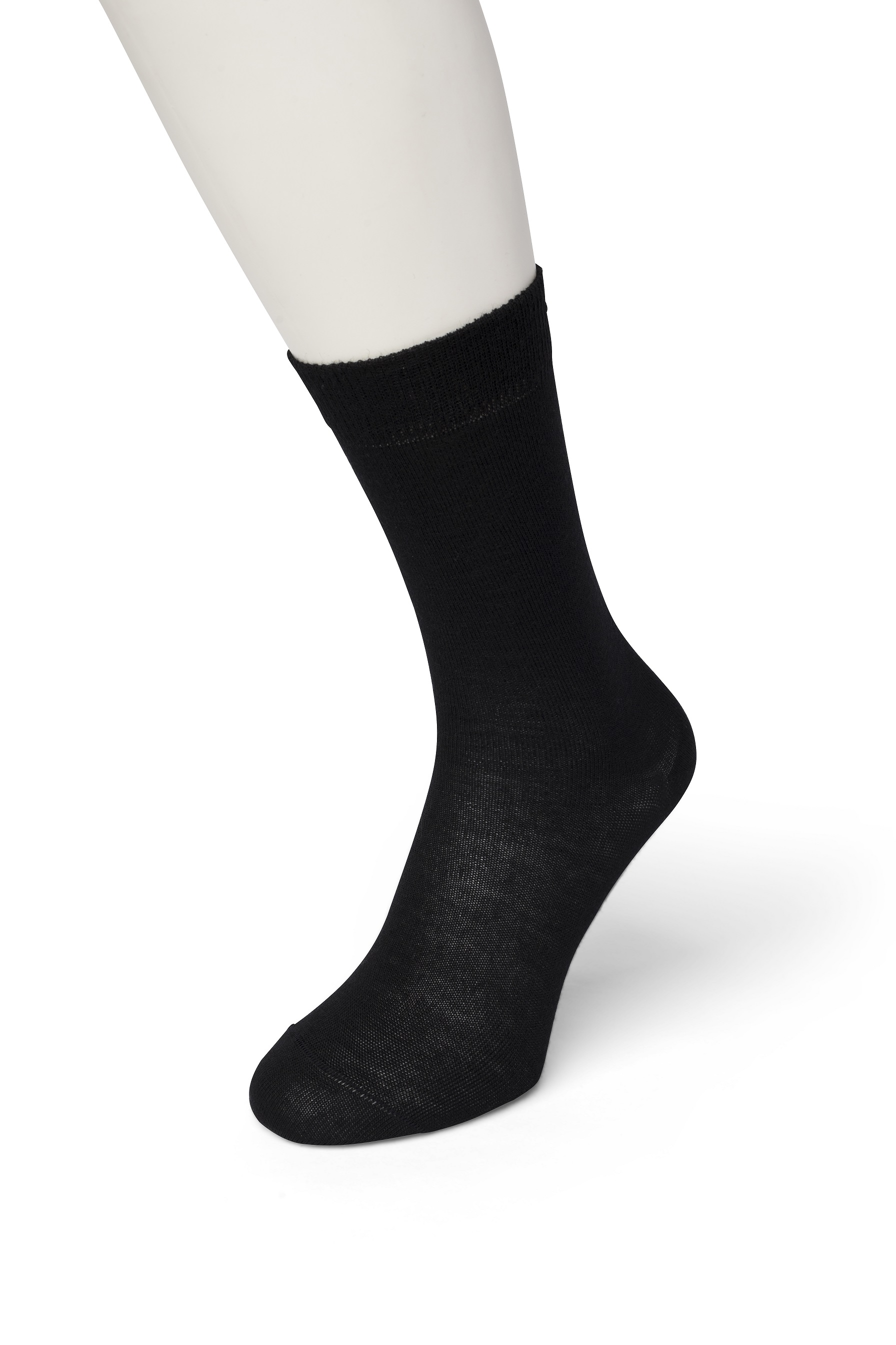 Wool/Cotton Sock Black