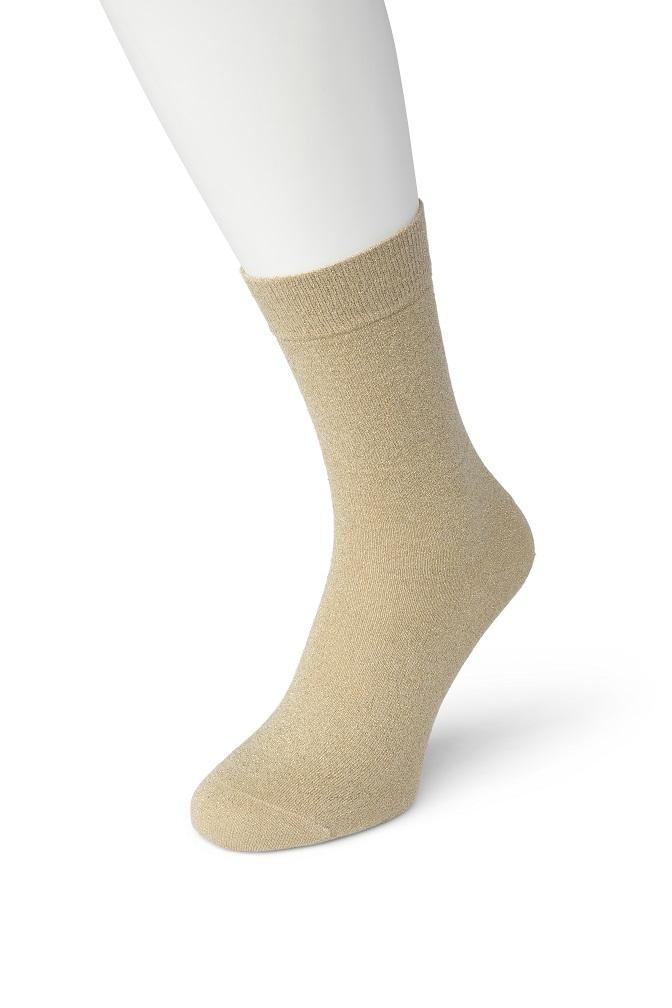 Cotton Sparkle sock Camel