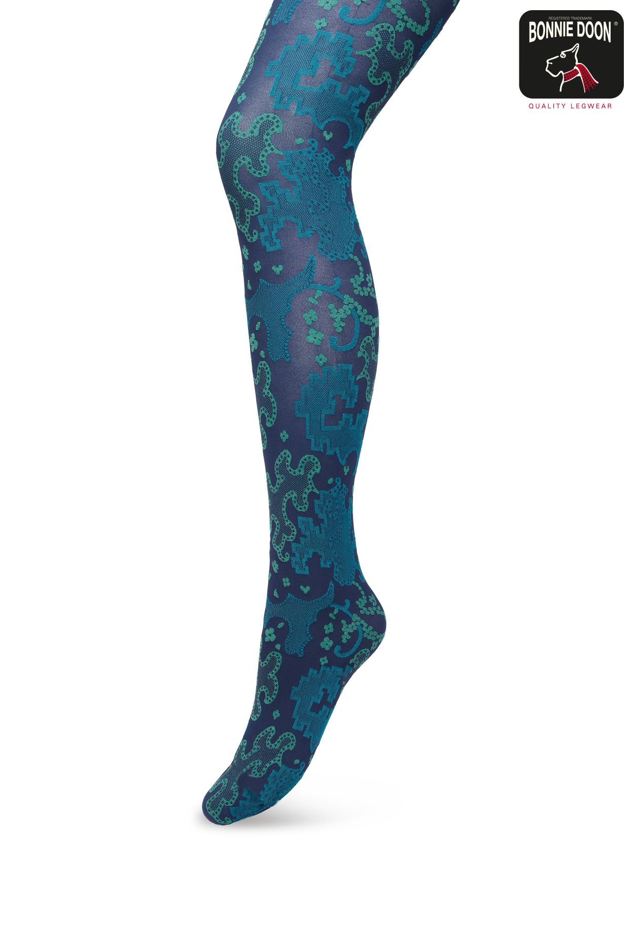 Ornament Tights Navy