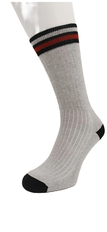 Cotton Sport Sock Unisex type 1 Grey Mele