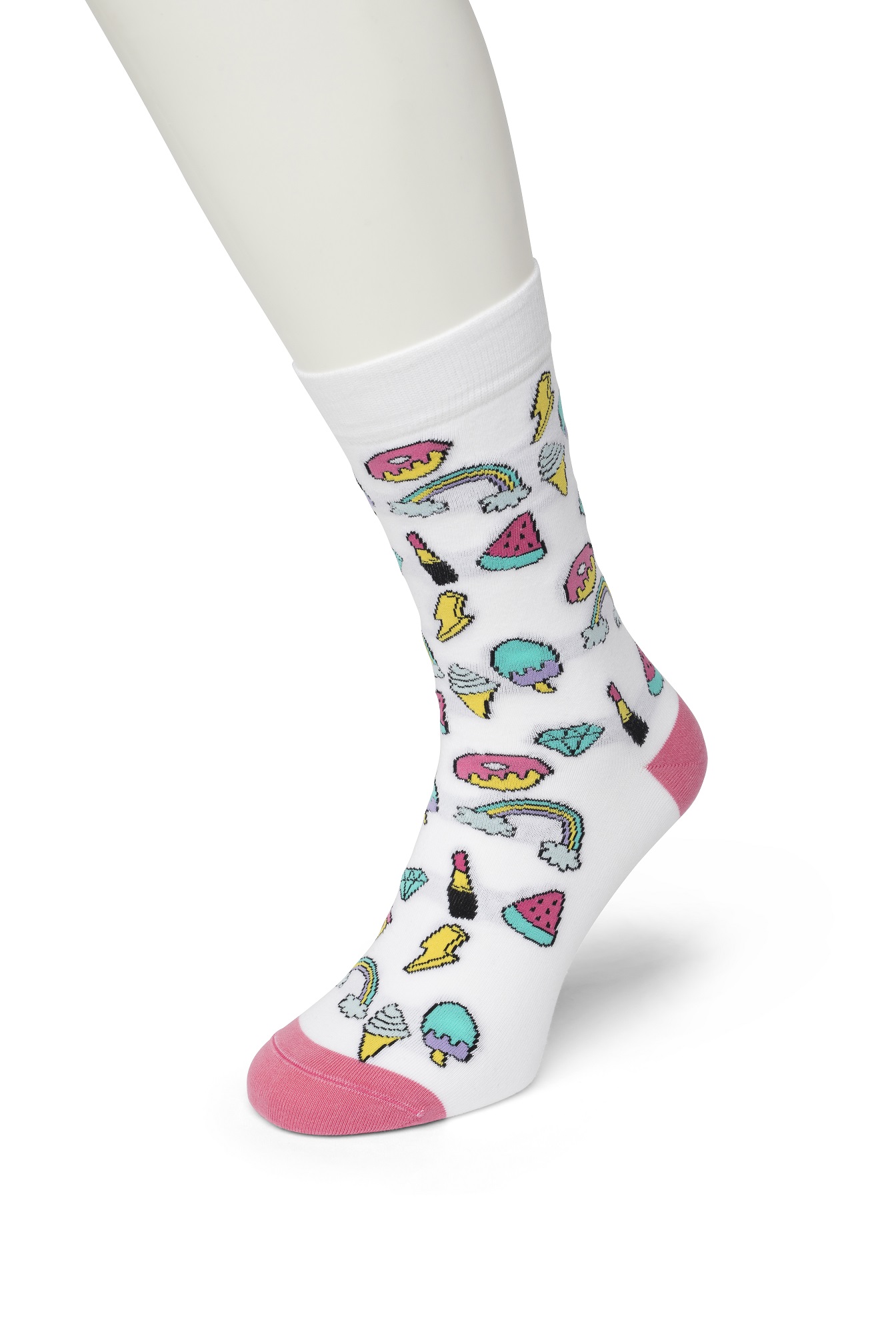 Donut sock Bright white