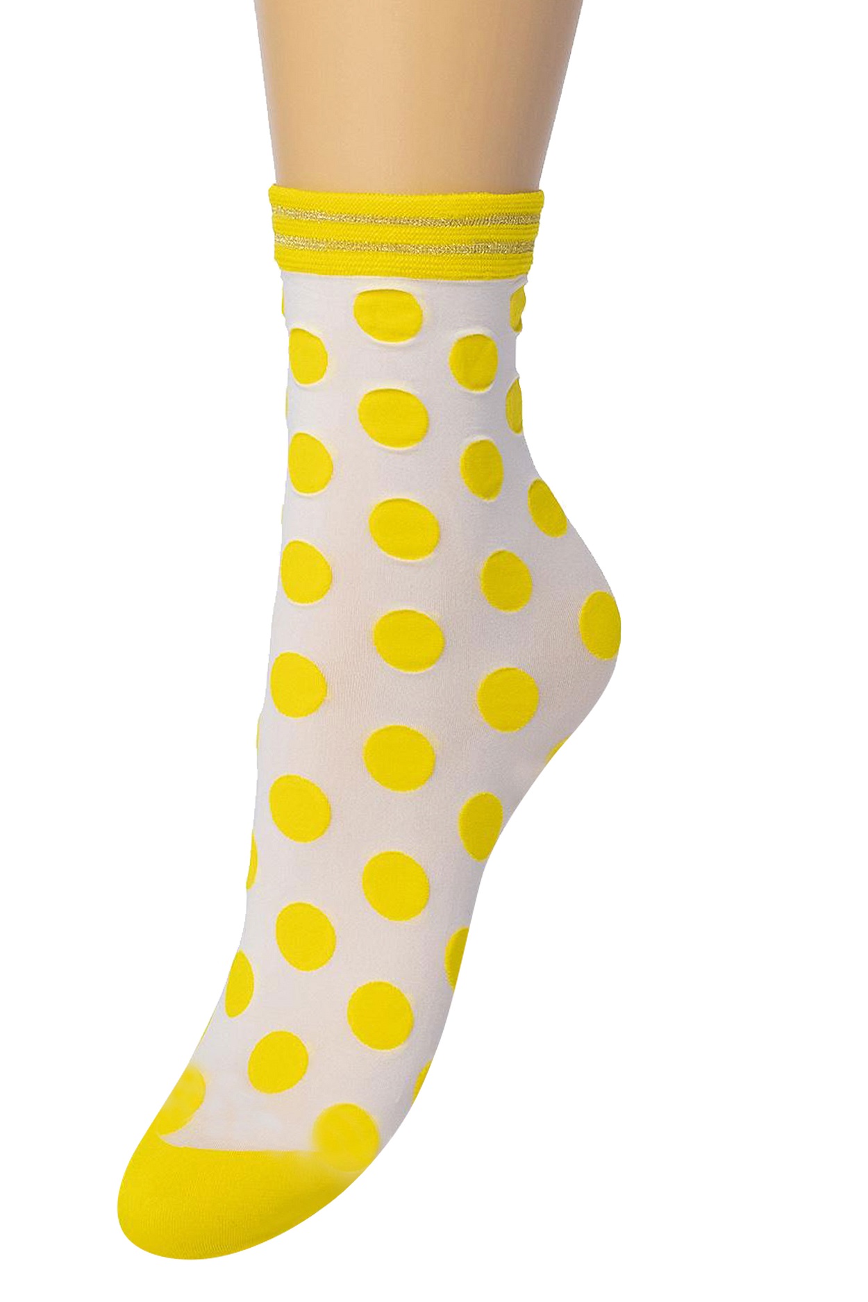 Big Dots sock Dandelion