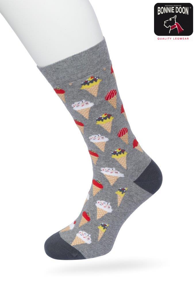 Ice Cream Sock Medium grey heather