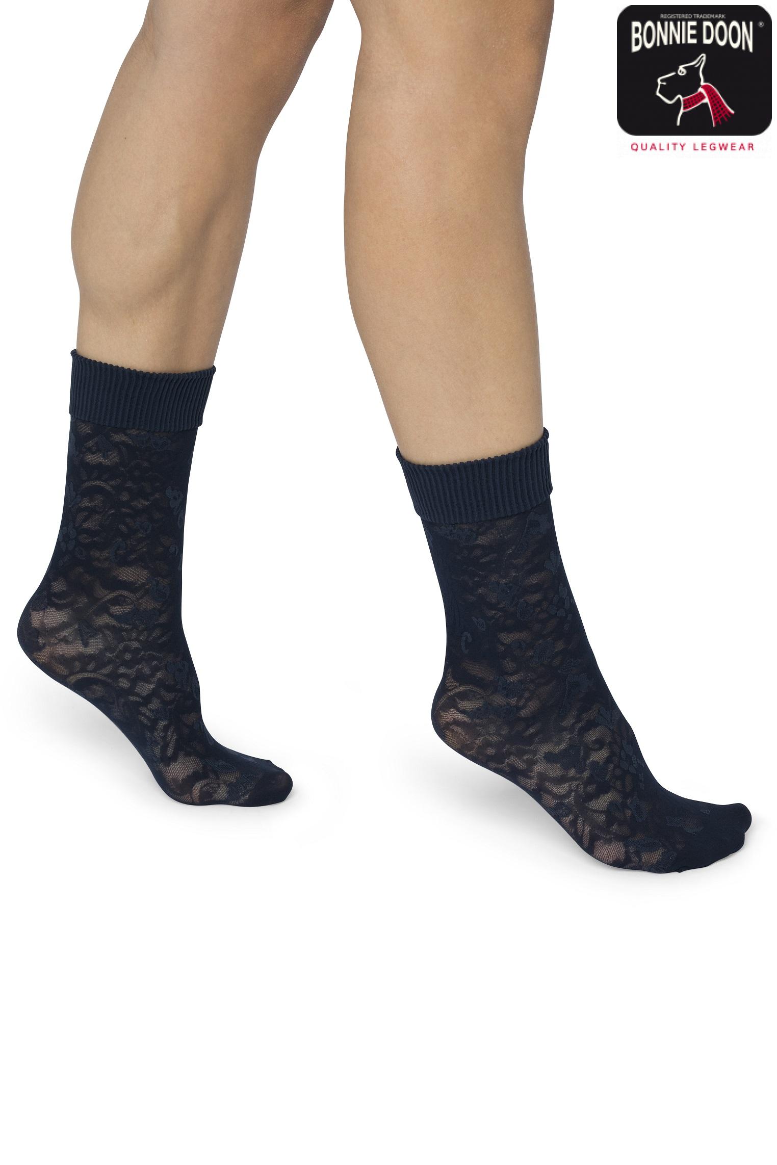 Flower sock Black