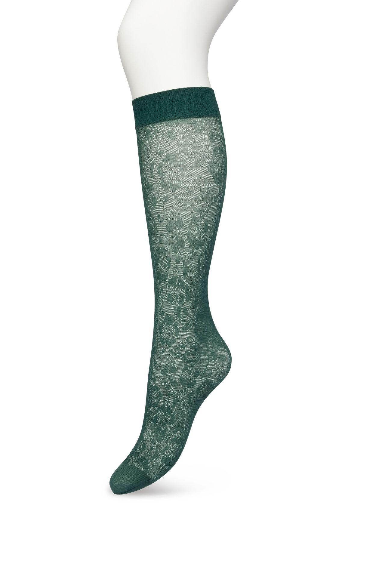 Fancy Flower Knee-High Trekking green