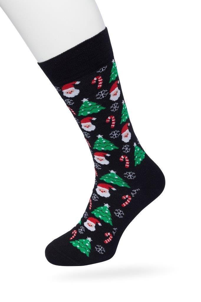 Santa socks Black