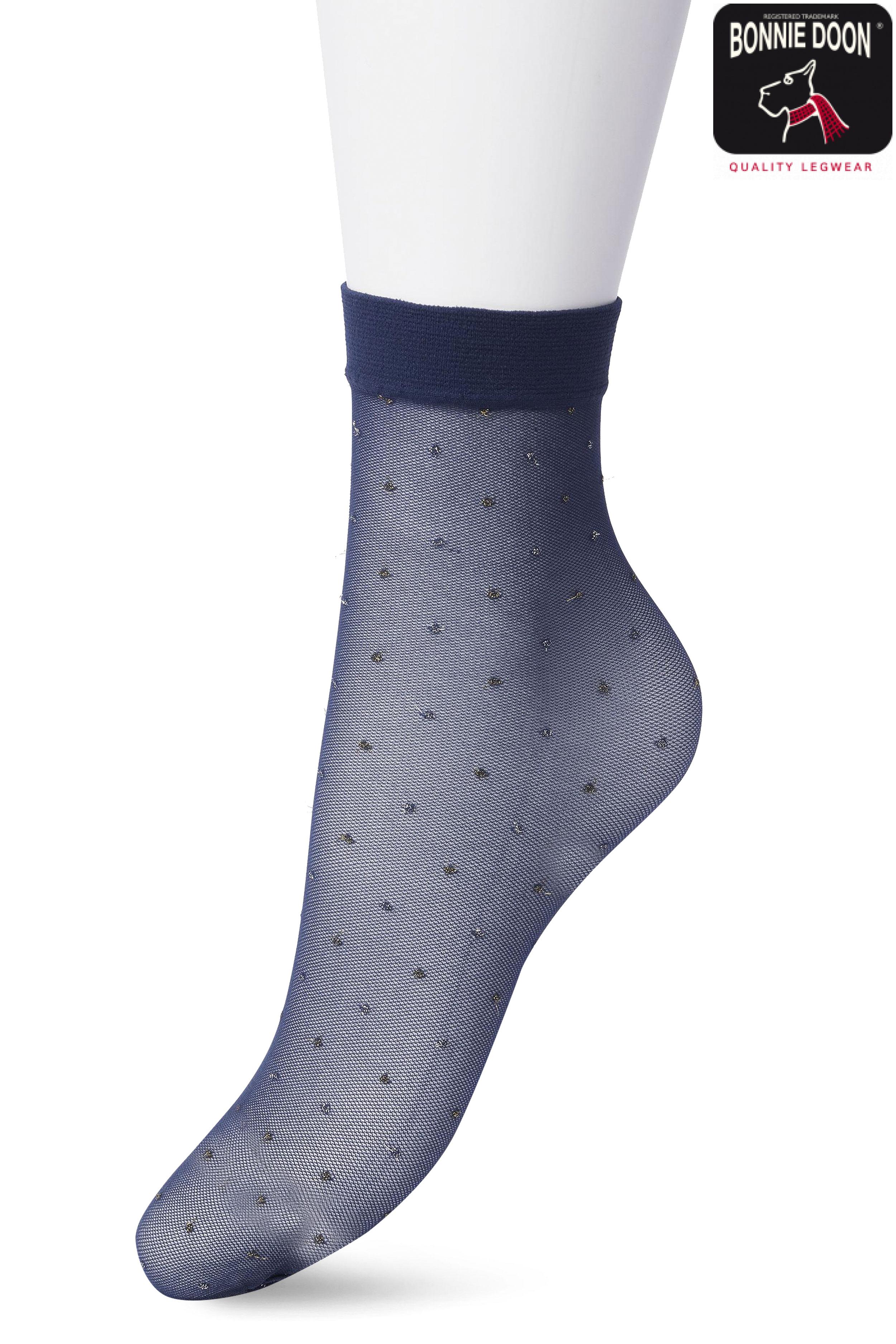 Lurex Party sock Black iris