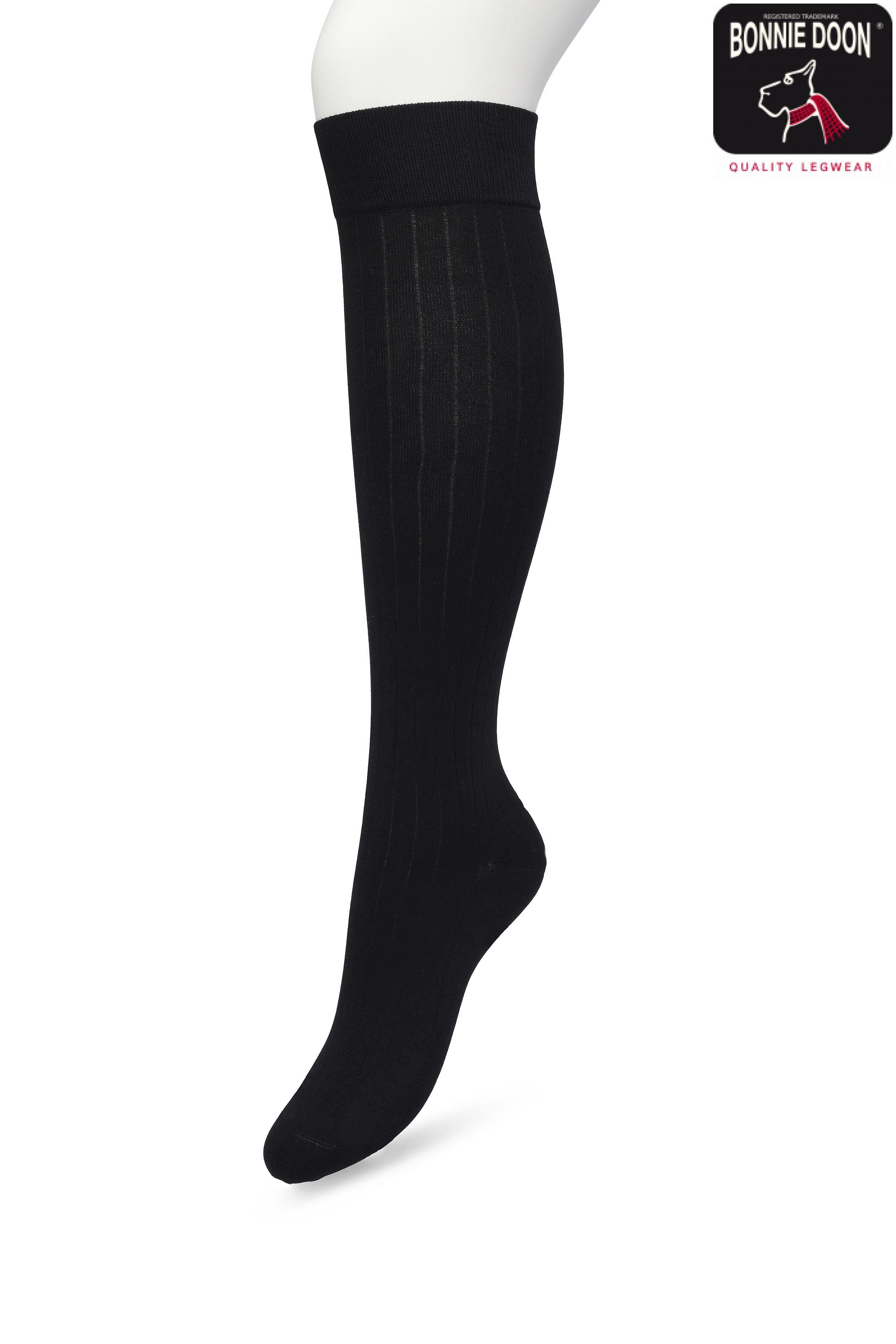 Rib Knee high Black