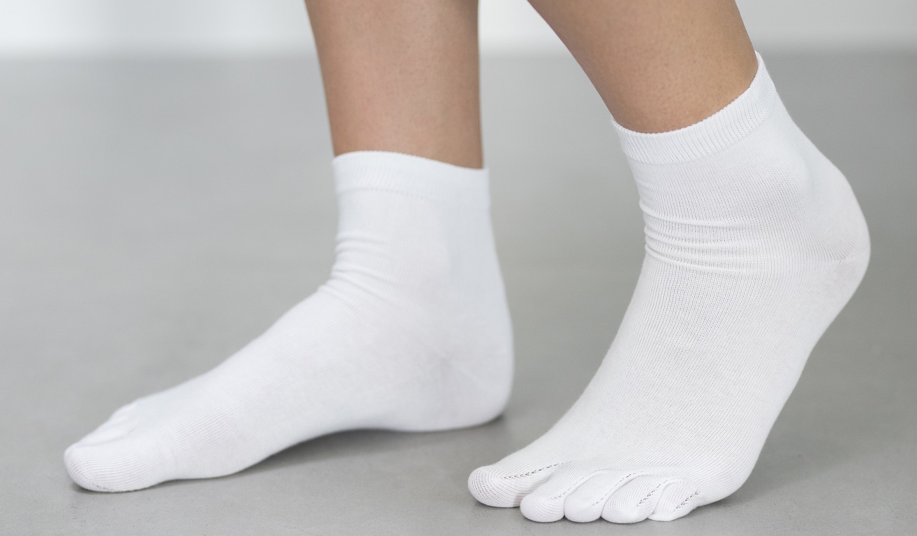 Plain Toe Sock White