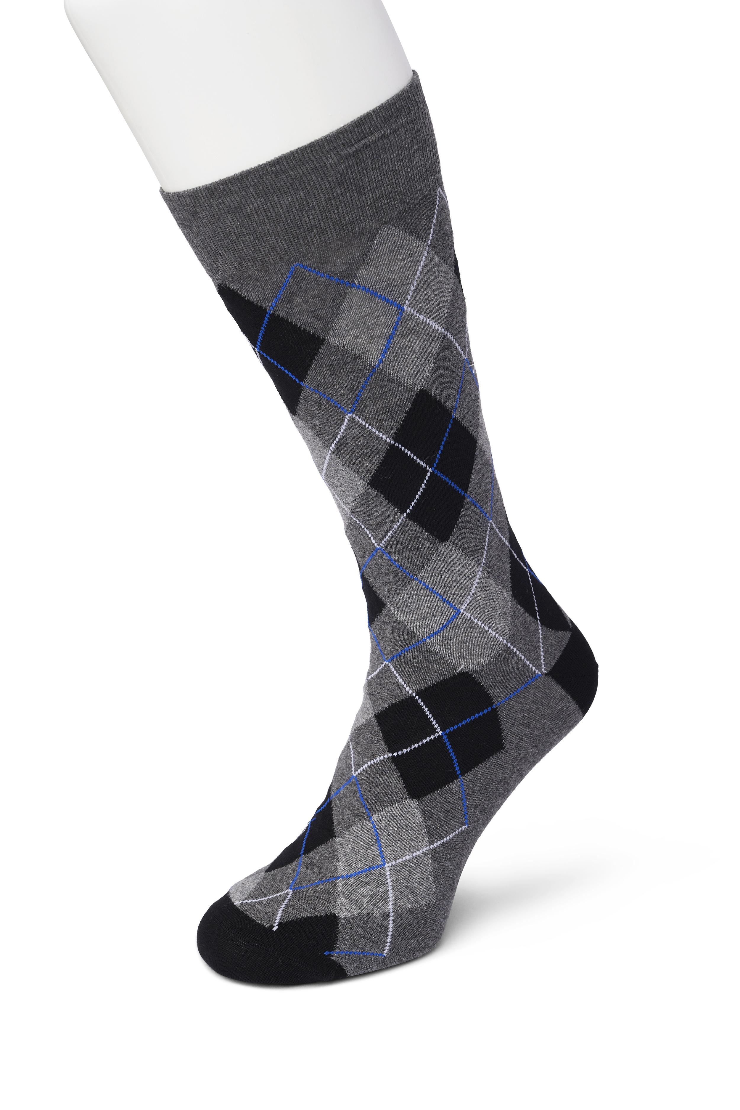 Argyle sock Anthracite heather