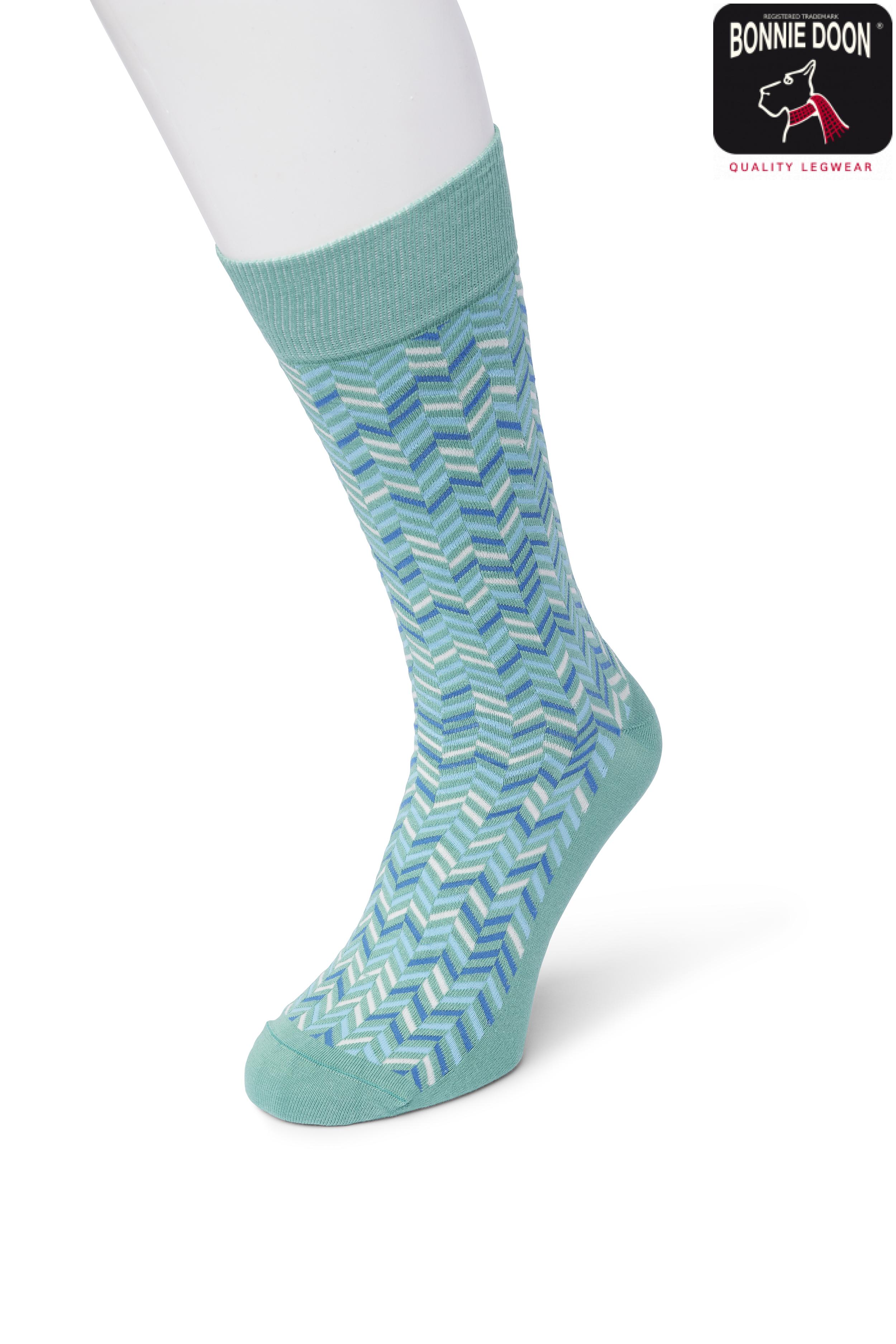 Zigzag sock Malachite green